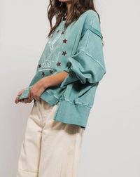 Trend:Notes - Americana Born Free Graphic Crewneck Top