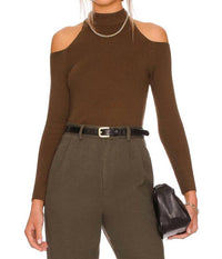 Monrow - Supersoft Cold Shoulder Top