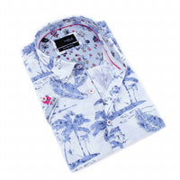 Eight X - Indigo Palms Short Sleeve Shirt
