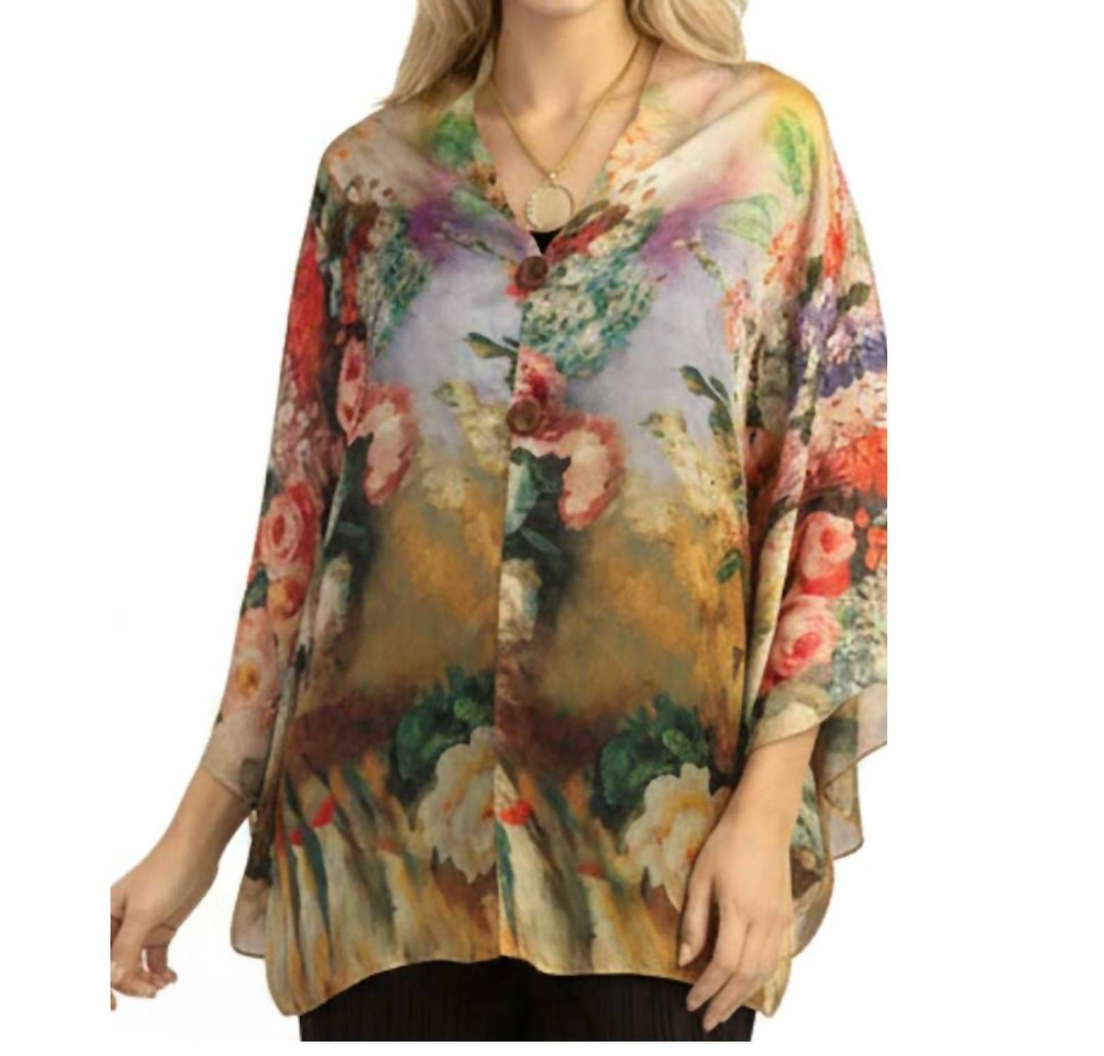 Magic Scarf - Sunset Floral Shawl