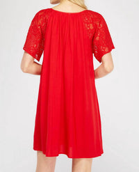 Entro - Lace & Embroidered Mini Dress