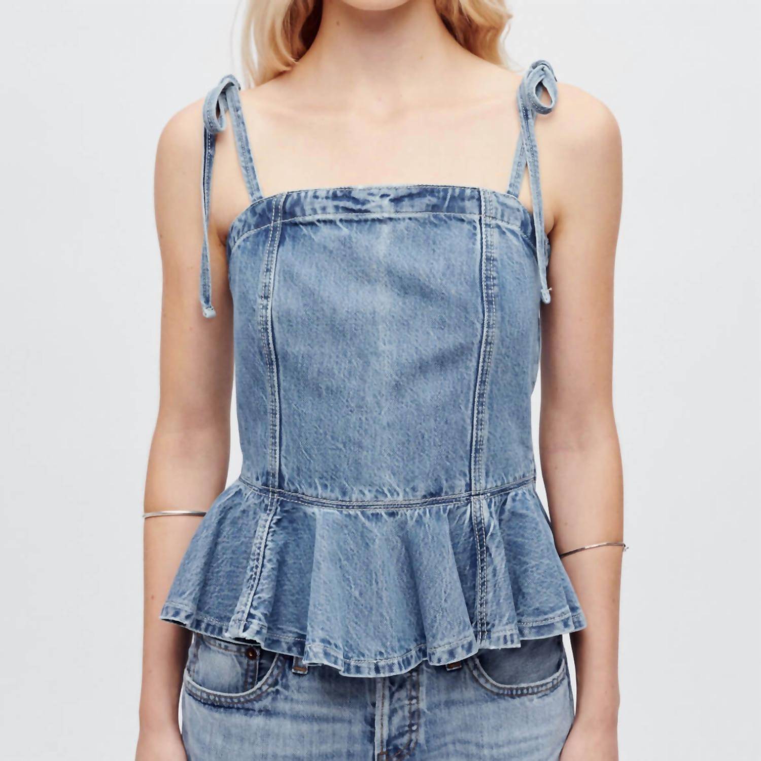 Re/Done - Flounce Top