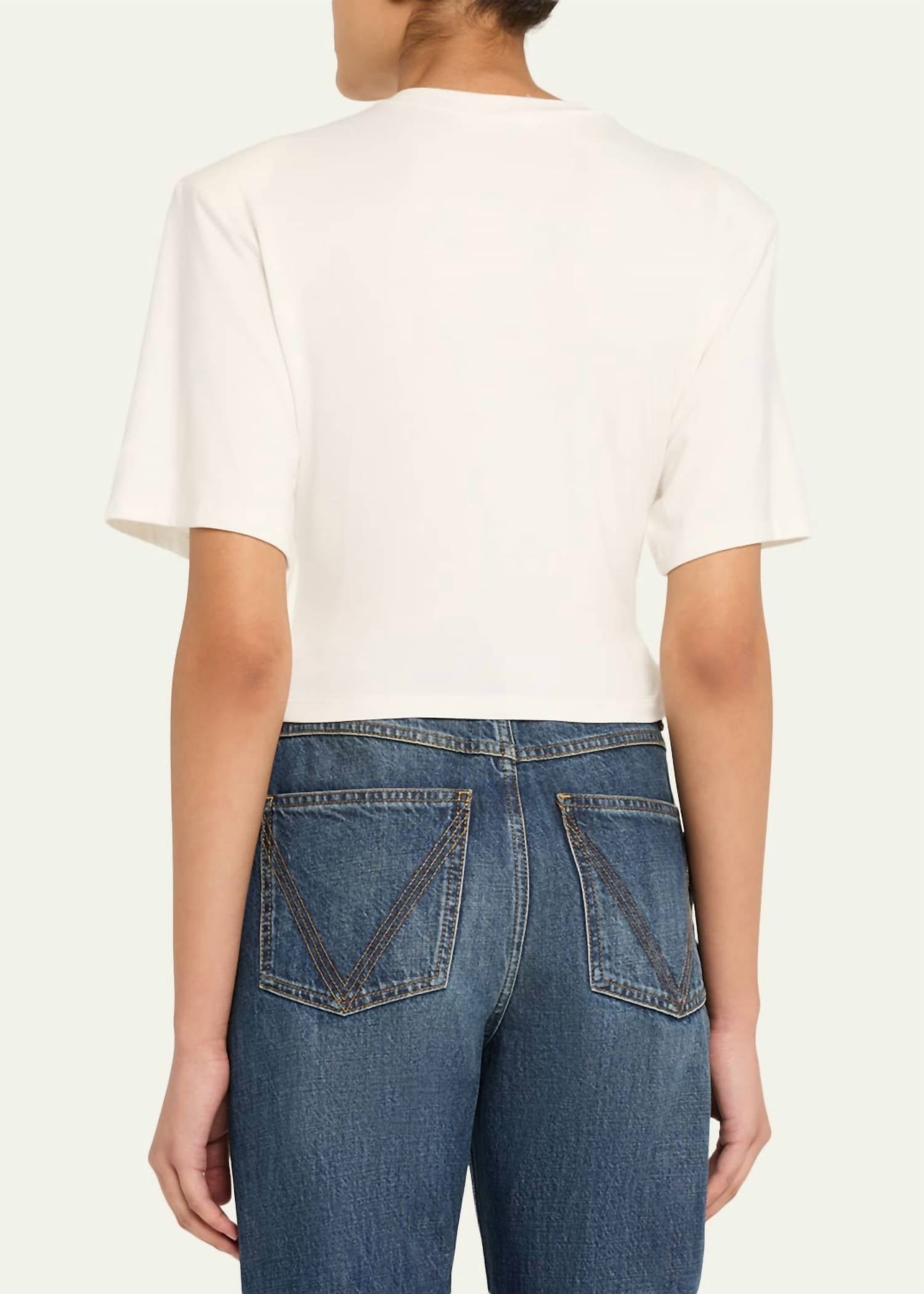 Simkhai - Rowley Gathered Short Sleeve T Shirt