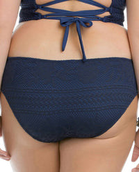 Becca - Women's Side Shirred Hipster Bikini Bottom - Plus