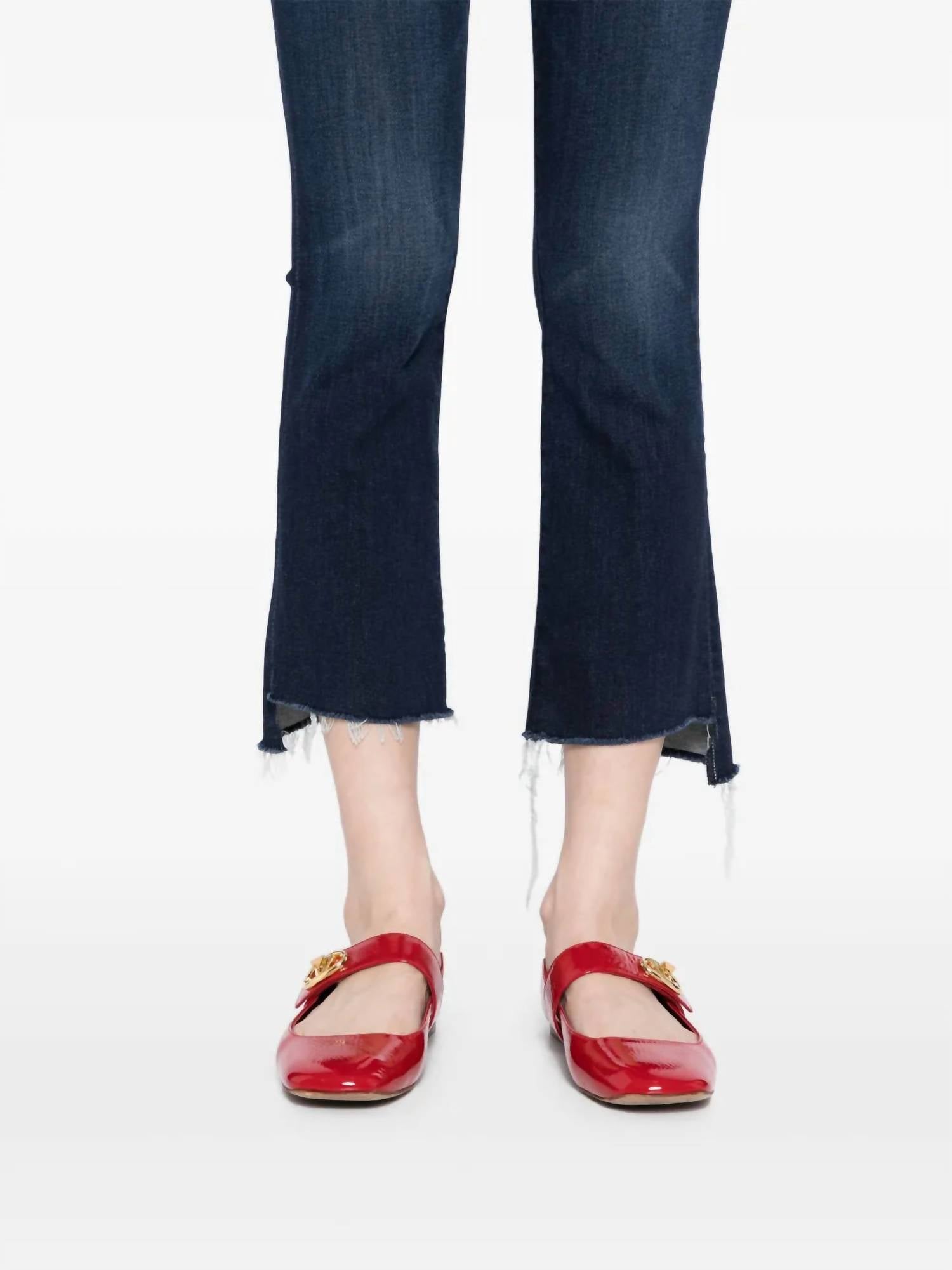 Mother - Lil' Insider Crop High-waisted Boot Cut Jeans