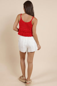 Sadie & Sage - Lucie Fringe Sweater Tank