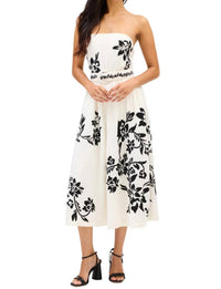 Allison - Claire Strapless Midi Dress