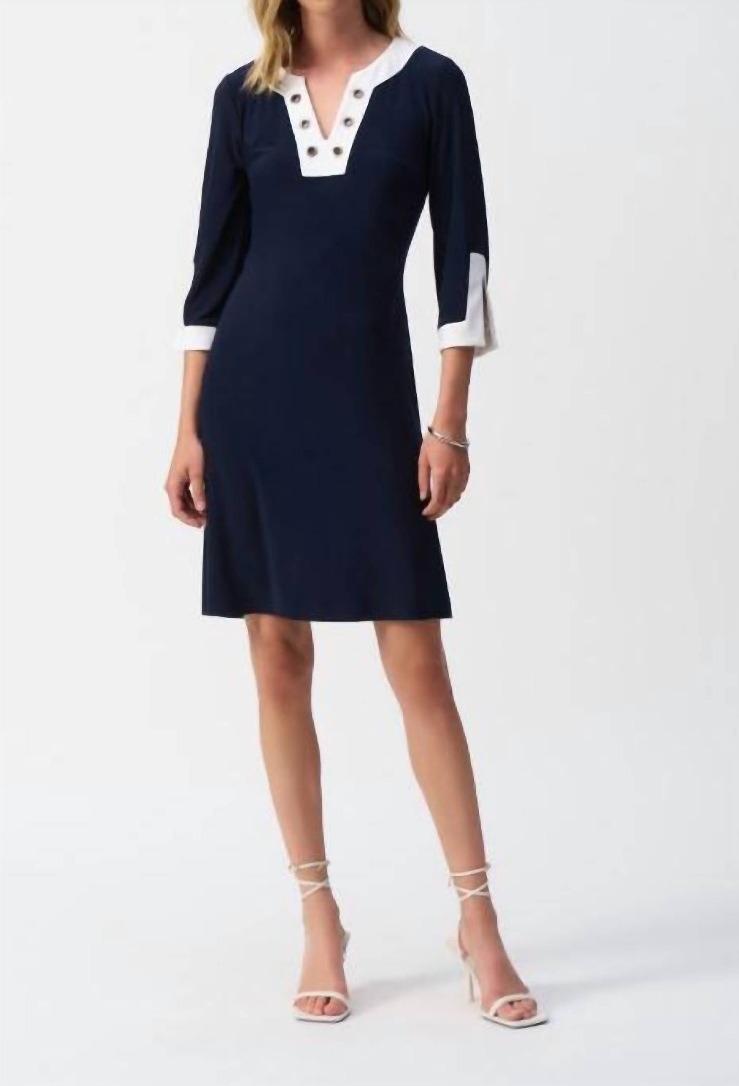 Joseph Ribkoff - Knee-length A-line Dress
