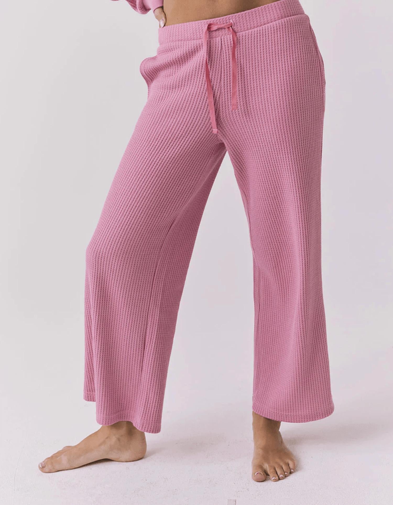 Chaser Brandy Cropped Steel Magnolia Jogger in pink - women's pants