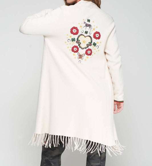 Vilagallo - Eye-catching Back Embellishment Cardigan