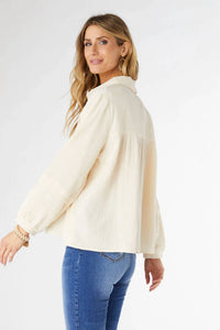 Coco + Carmen - Kacey Long Sleeve Soft Gauze Top