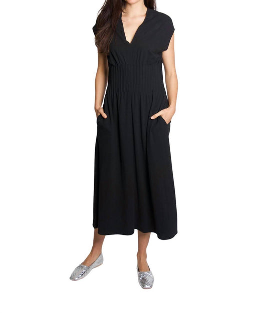 Vince - Pintuck V-Neck Dress