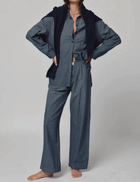 Stillwater Denim Chambre Favorite Shirt in indigo - women's shirt