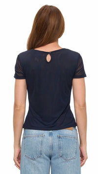 Ariella - Short Sleeve Mesh Tee