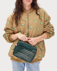 Clare V. - Women's Mirabel Autumn Croco Crossbody Bag