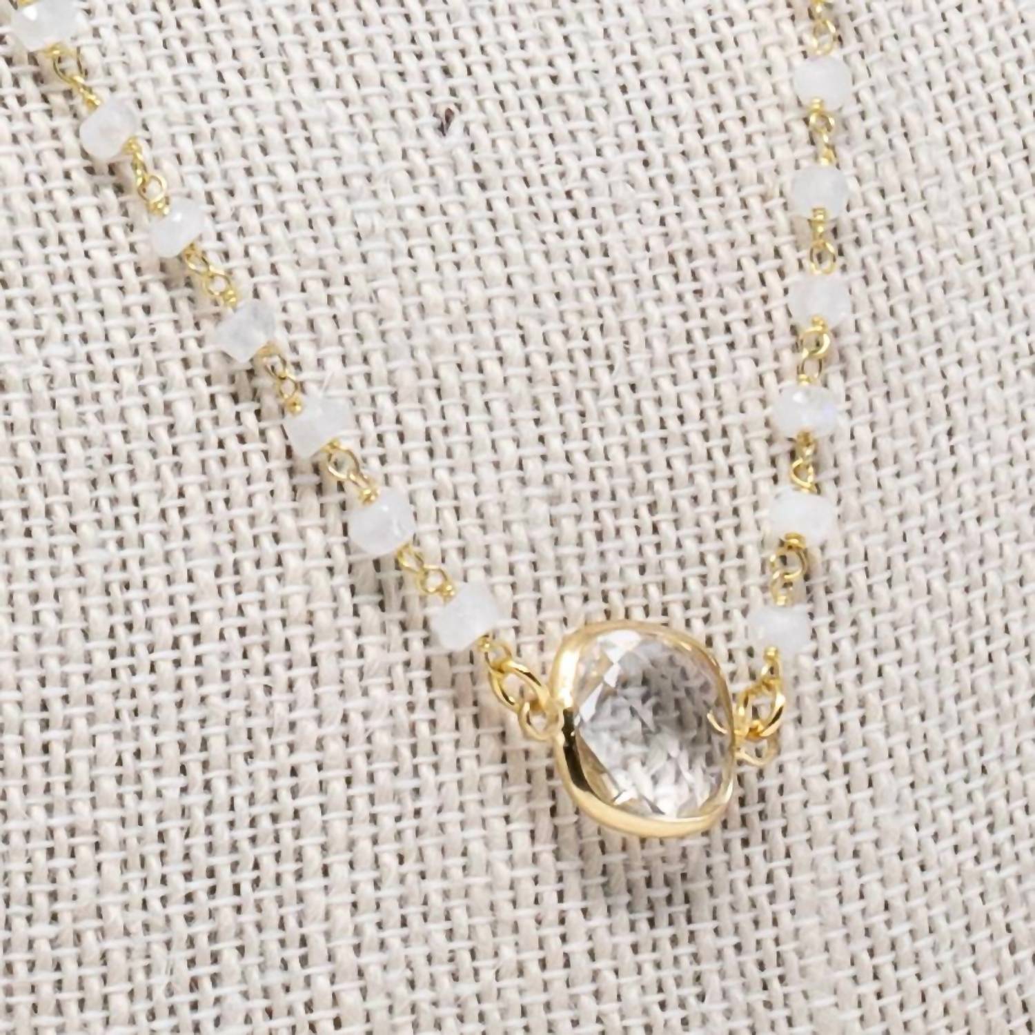 Mary Kathryn Designs - Women's Megan Clear Gem Necklace