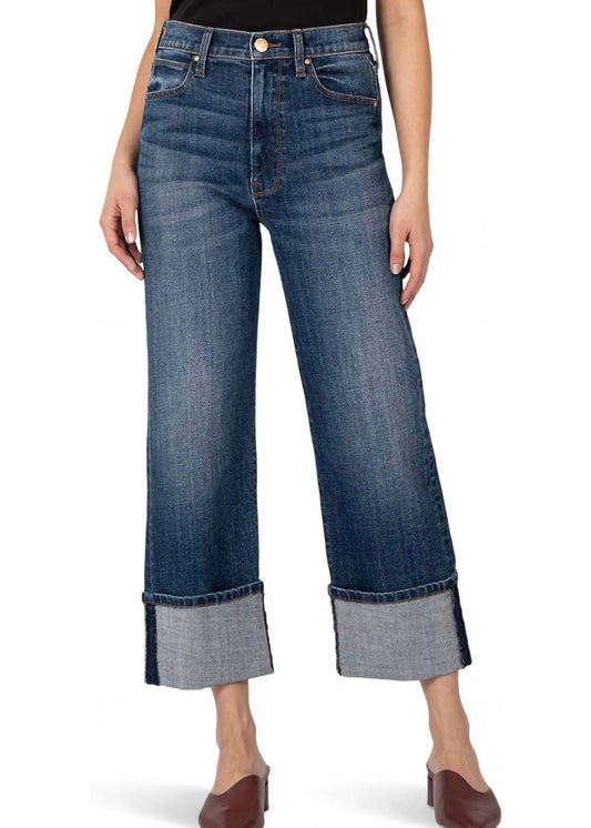 Kut From The Kloth - Sienna High-rise Wide Roll-up Jeans