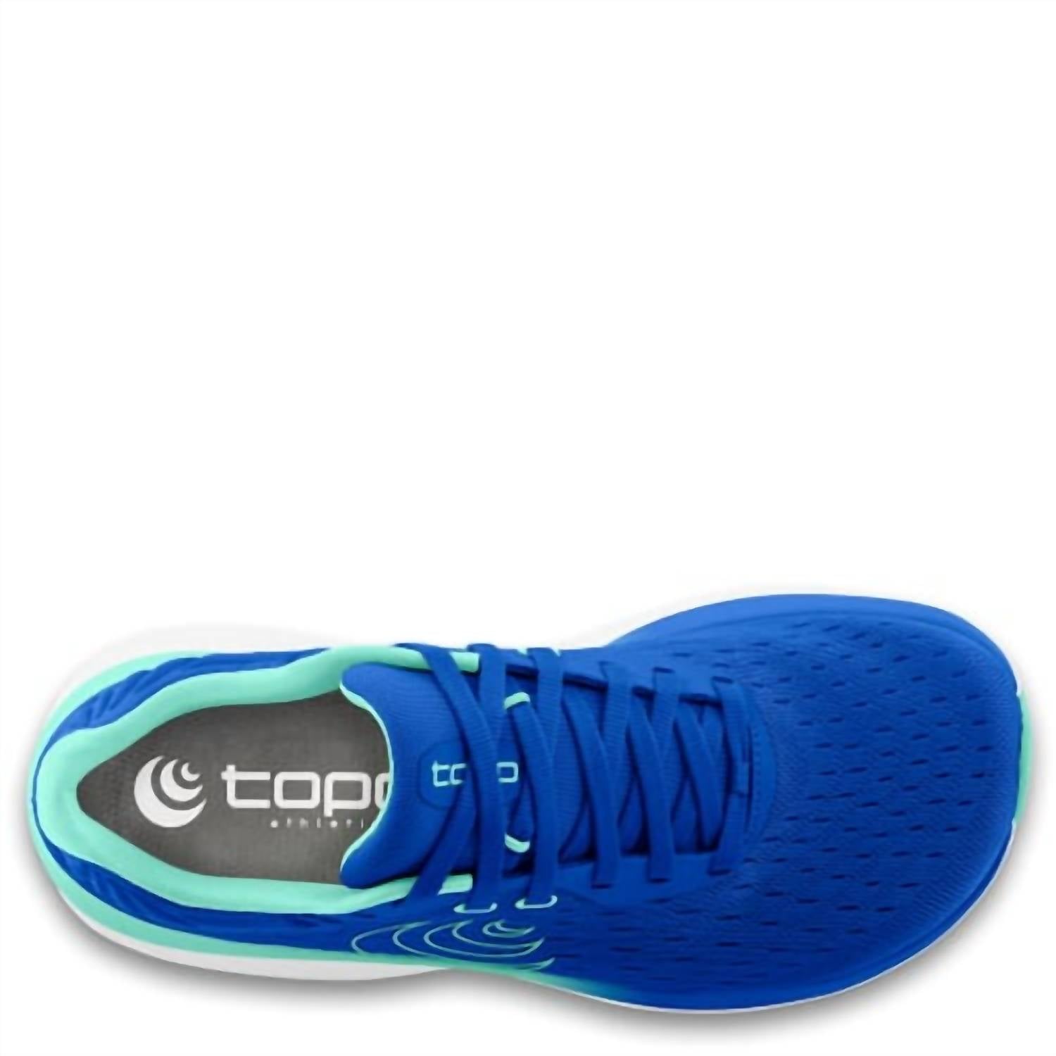 Topo Athletic Women's Atmos Running Shoes in blue aqua 1 - women's shoe - alternate view