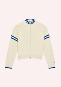 P.E. NATION Odyssey Knit Cardigan in white - women's cardigan - view 6