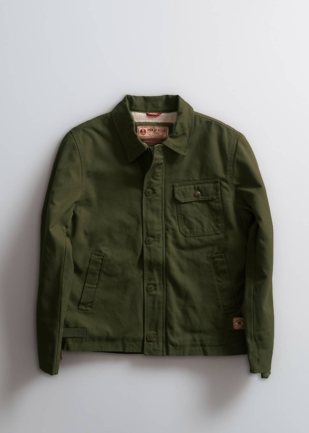 Iron & Resin Men's Usn A2 Jacket in olive - men's jacket
