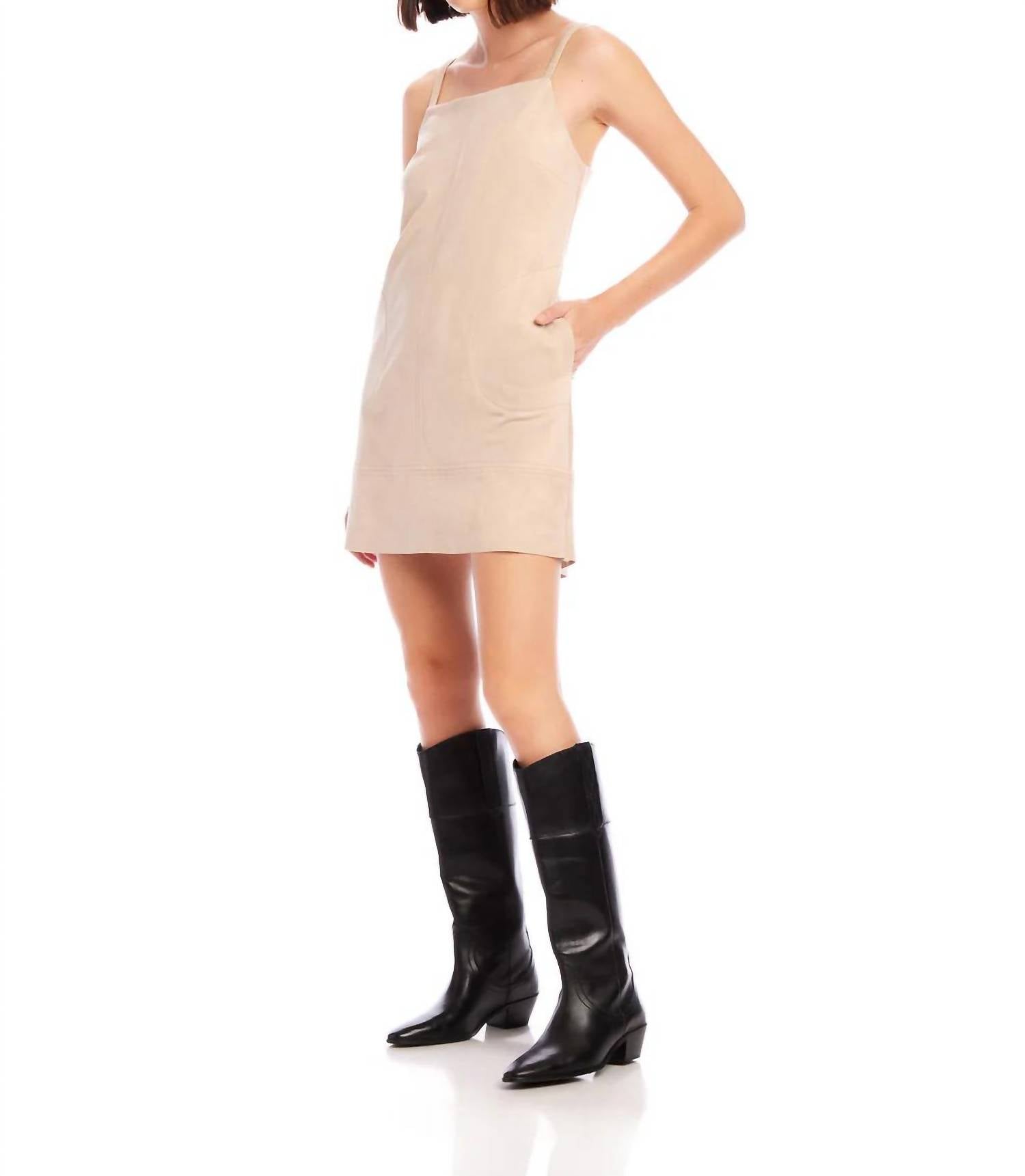 Fifteen Twenty - Safia Faux Suede Dress