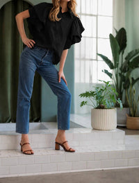 Joh - Wrynn Woven Ruffled Top