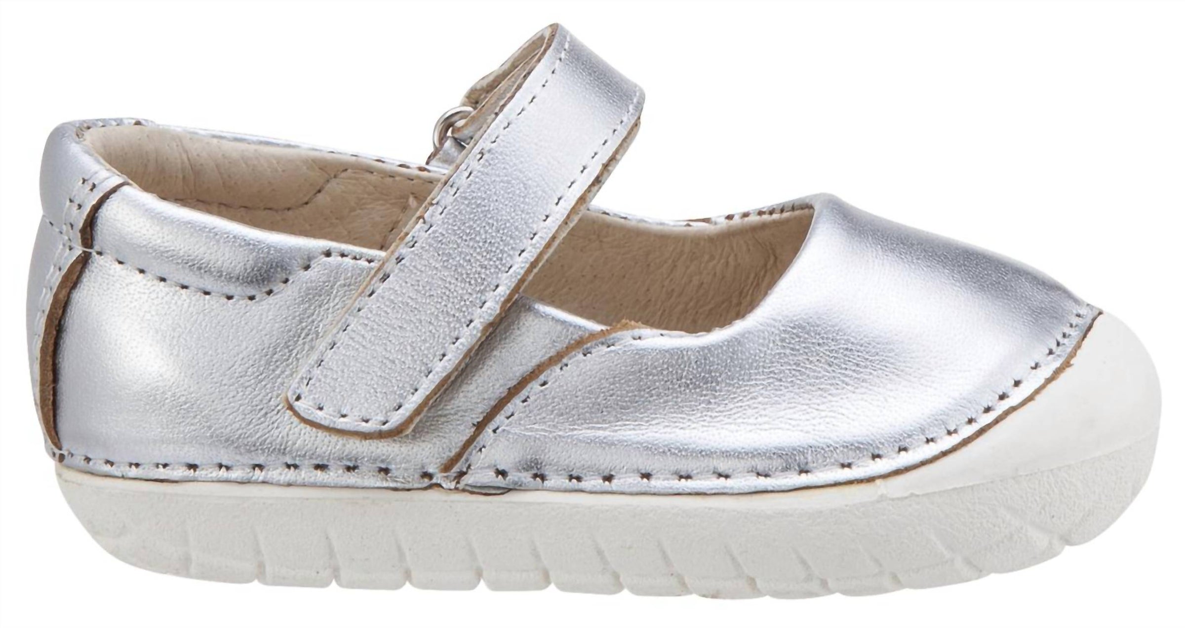 OLDSOLES Girl's 4001 Pave Mary Jane Shoe in rich silver - kids' shoe - alternate view