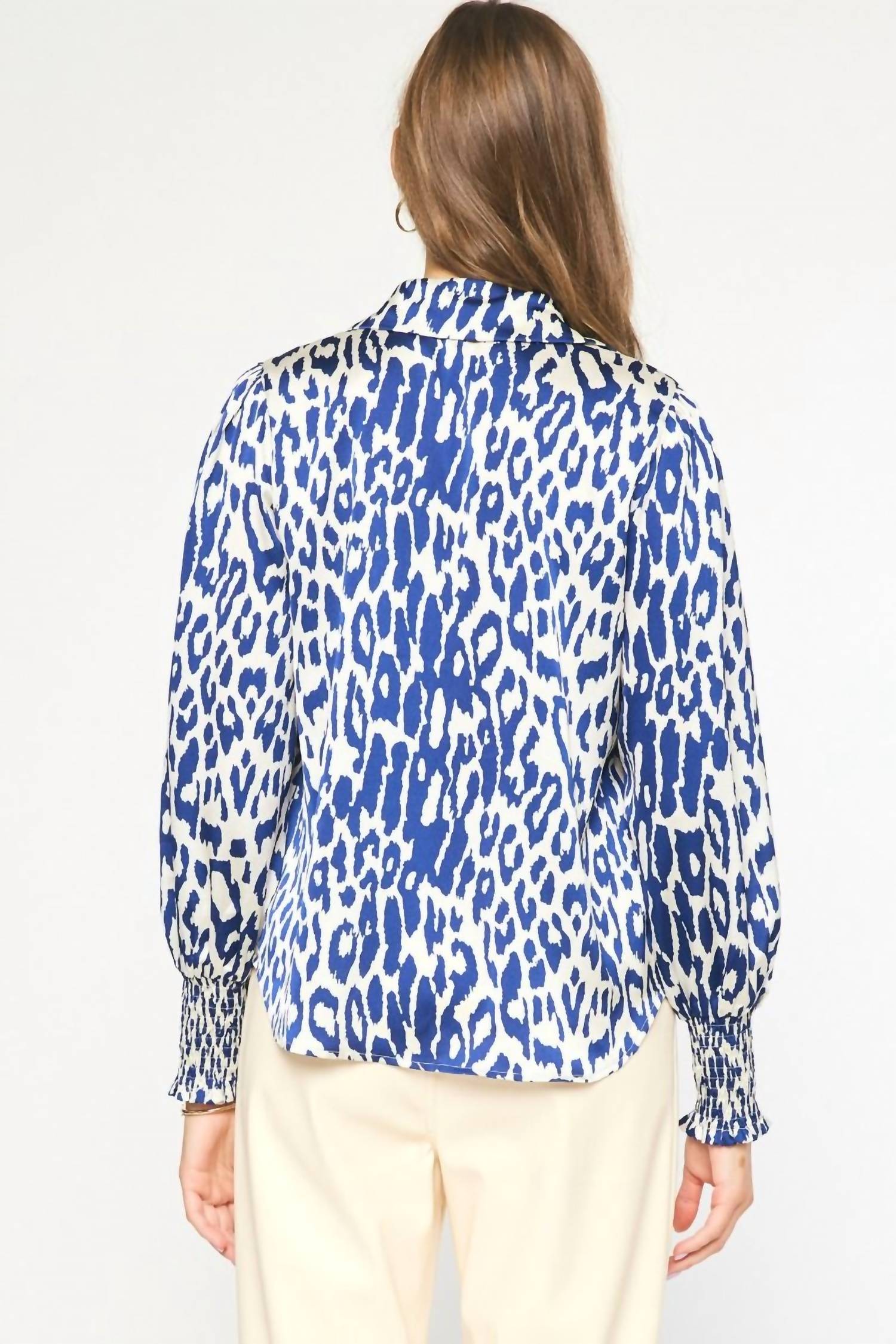 Entro - Collared Button Up Top