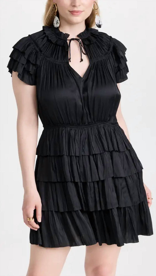 Vesna Pleated Mini Dress