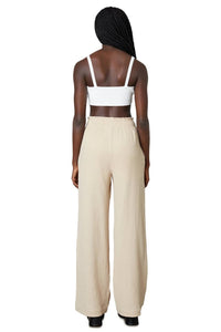 NIA Mallorca Wide Leg Pants in natural - women's pants - detail view