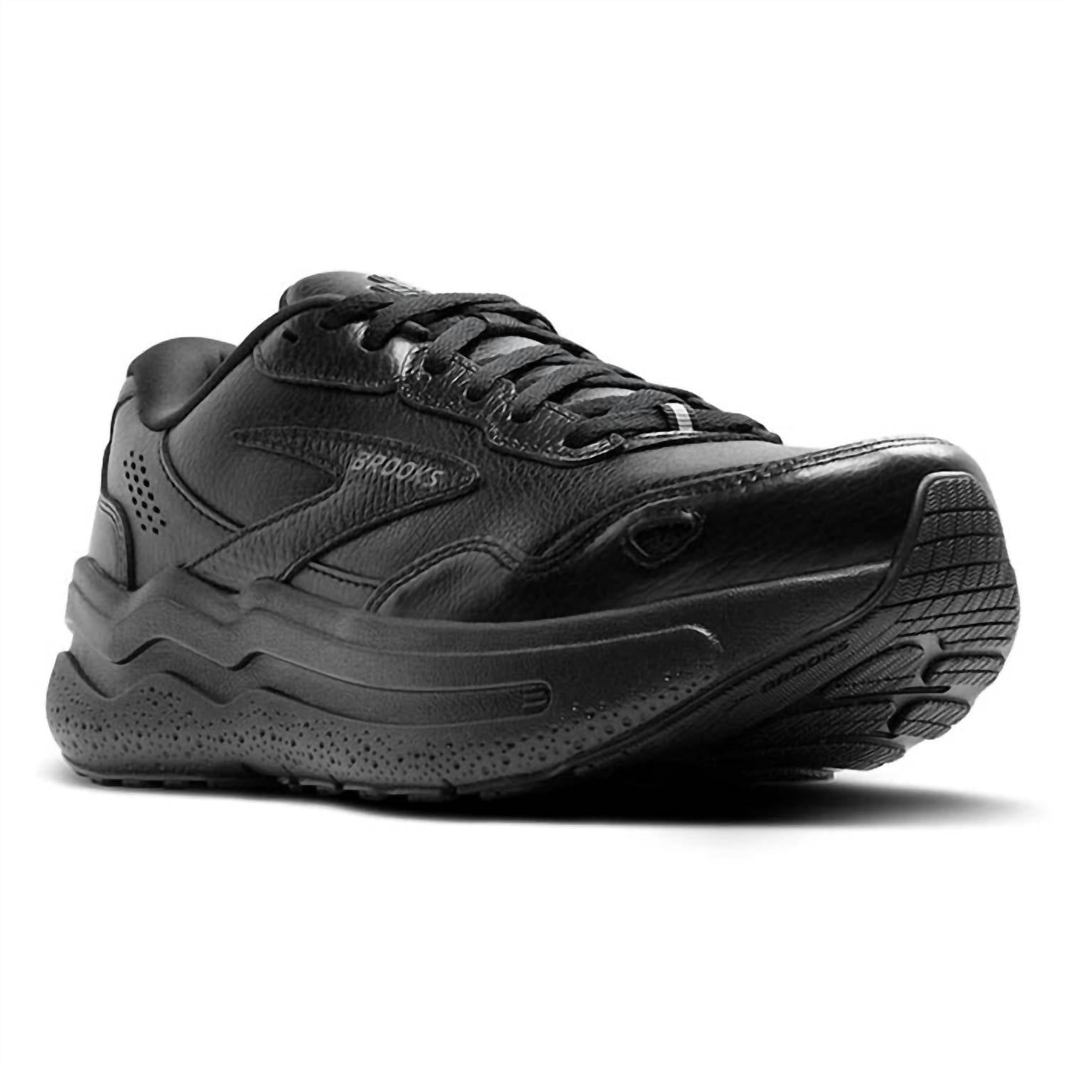 BROOKS Women's Ghost Max Leather Shoes in black black - women's sneaker - view 4