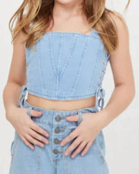 Theme - Alex Denim Corset Top
