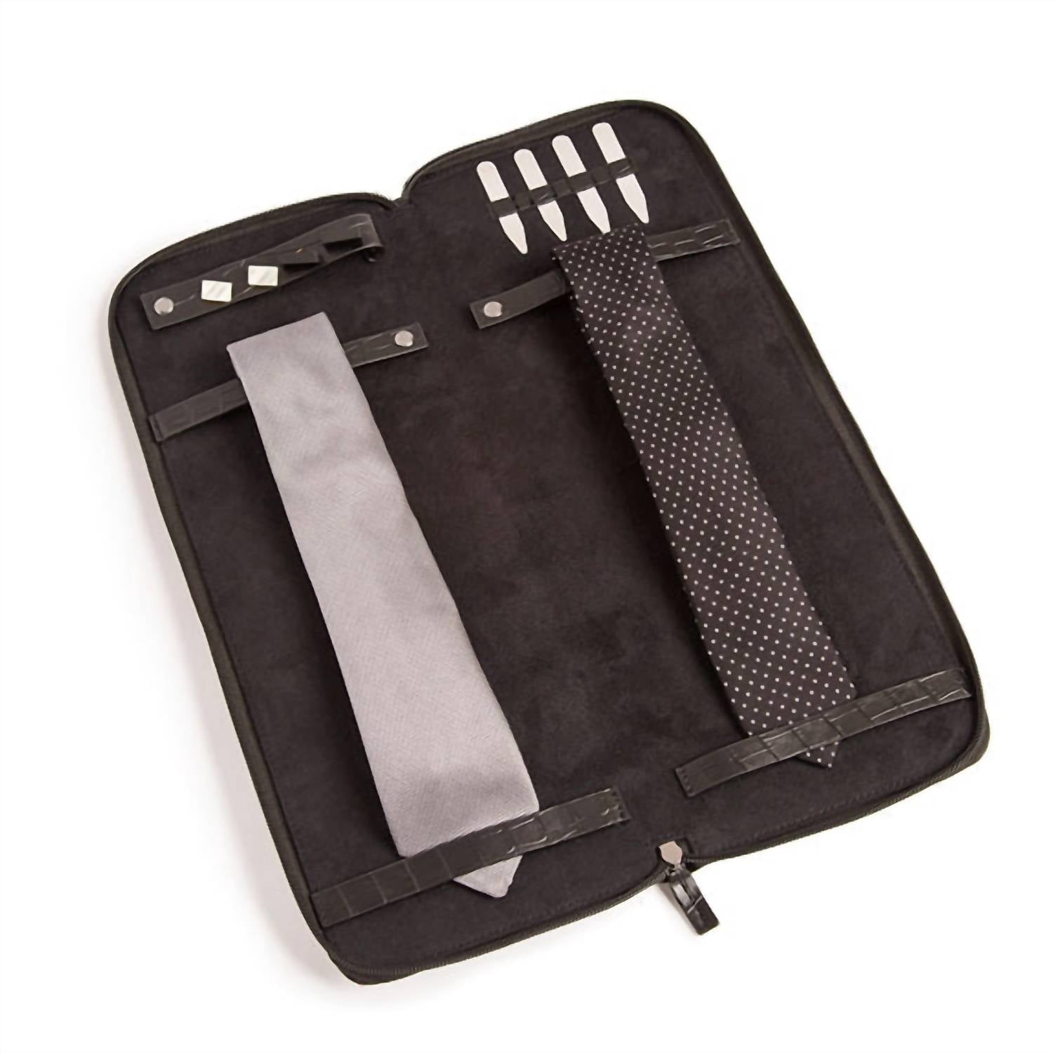 Brouk & Co. Men's Travel Tie Case Monaco in black - men's accessory