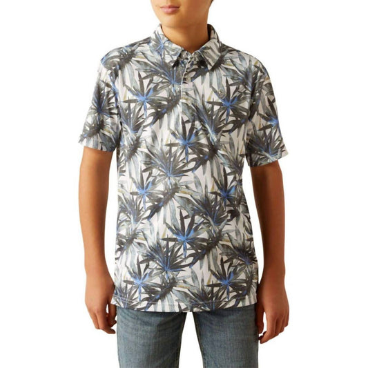 Ariat - Boy's Kid All Over Print Polo Shirt