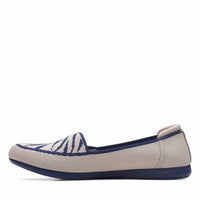 Clarks Women's Carly Star Loafer in taupe - women's flats - detail view
