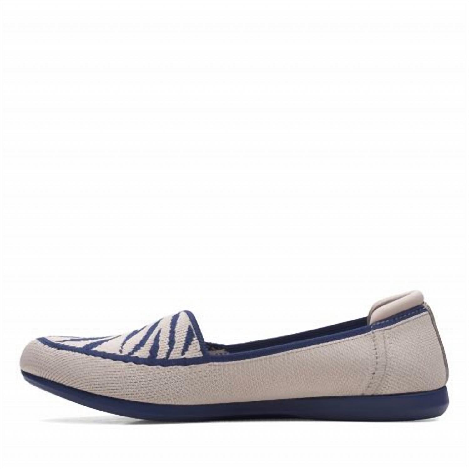 Clarks Women's Carly Star Loafer in taupe - women's flats - detail view