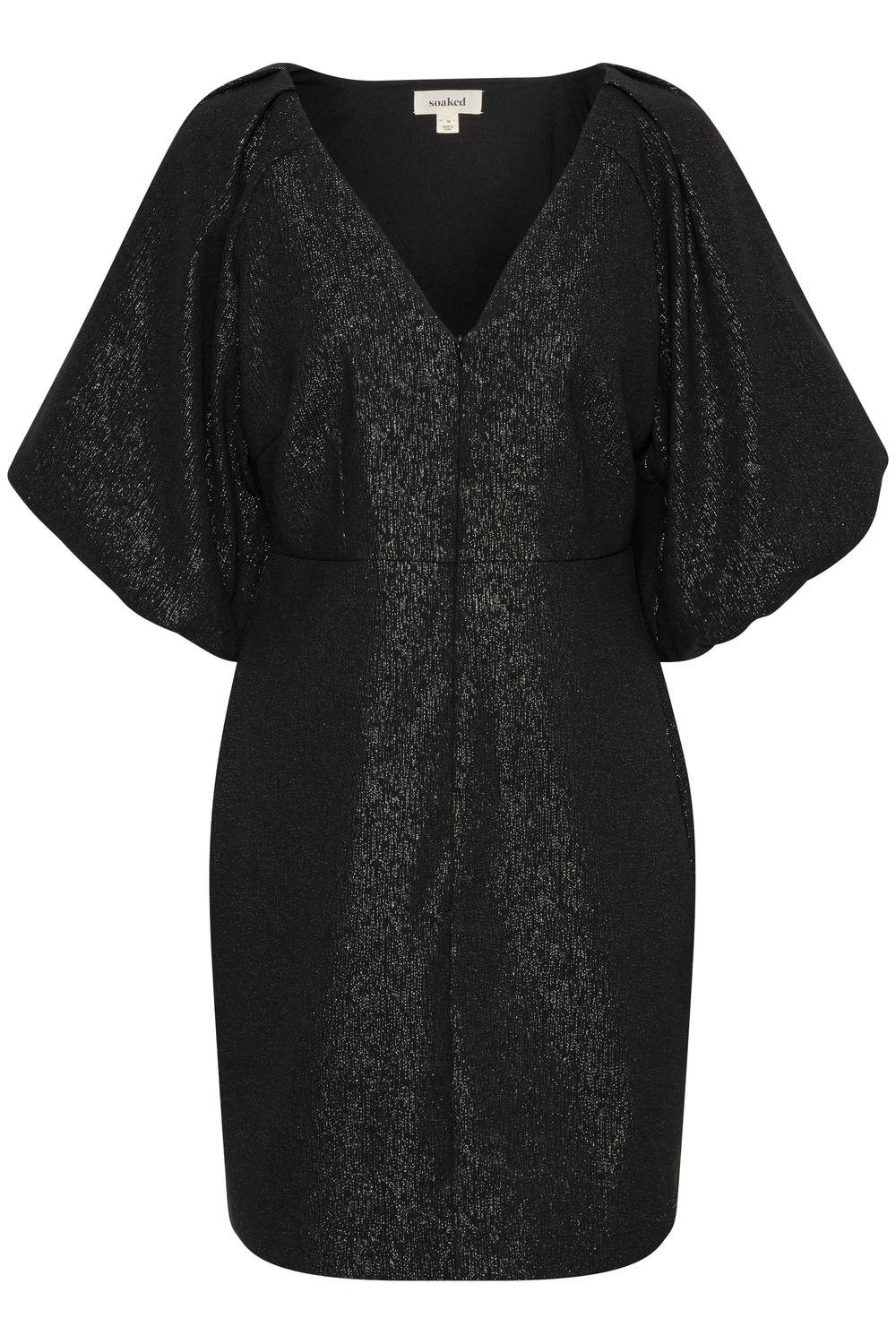 Soaked In Luxury - Slcahlina Metallic V-neck Mini Dress