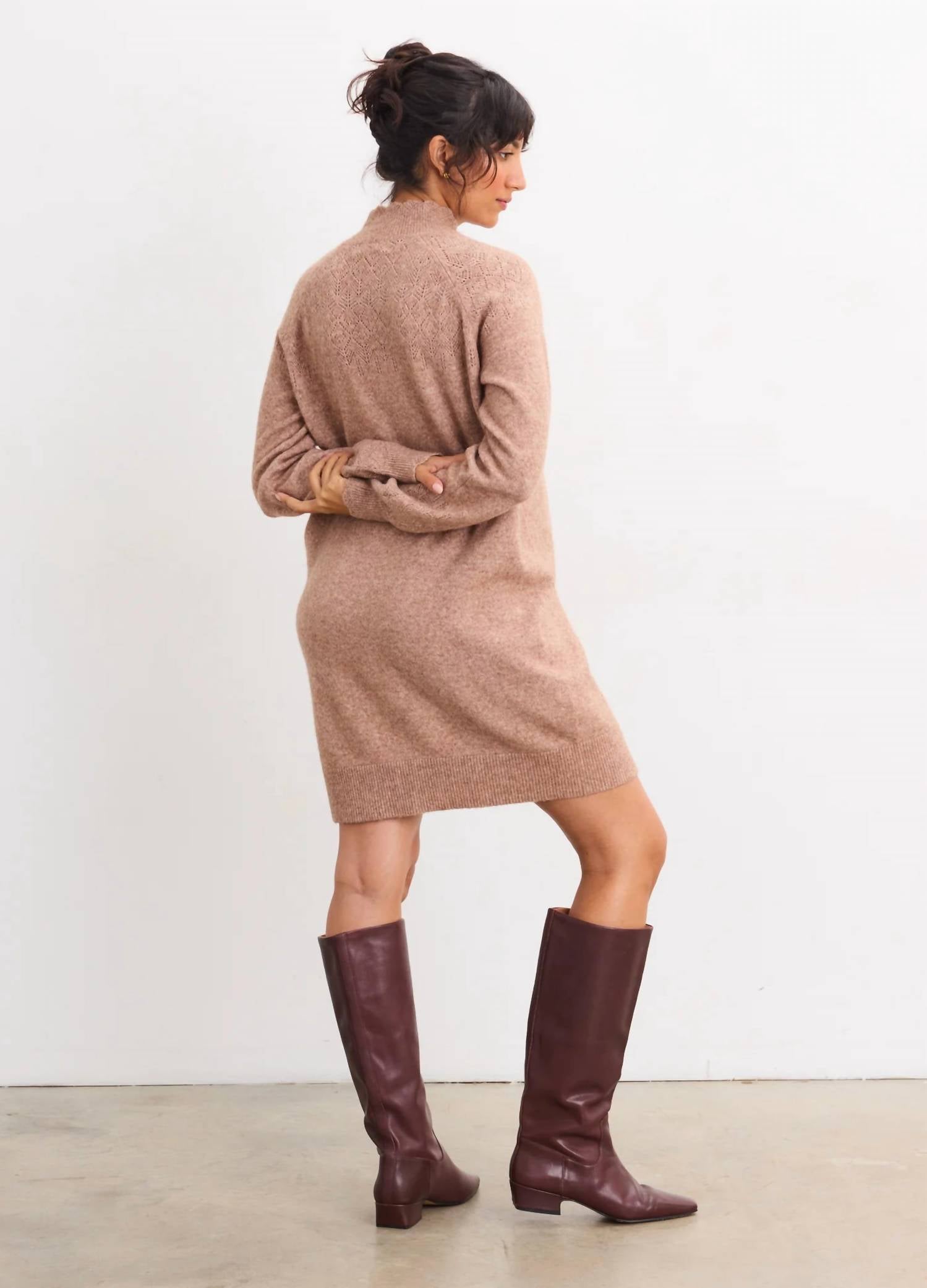 Hatch - Cozy Pointelle Poise Mini Dress