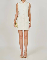 Endless Rose - Tweed Collared Mini Dress