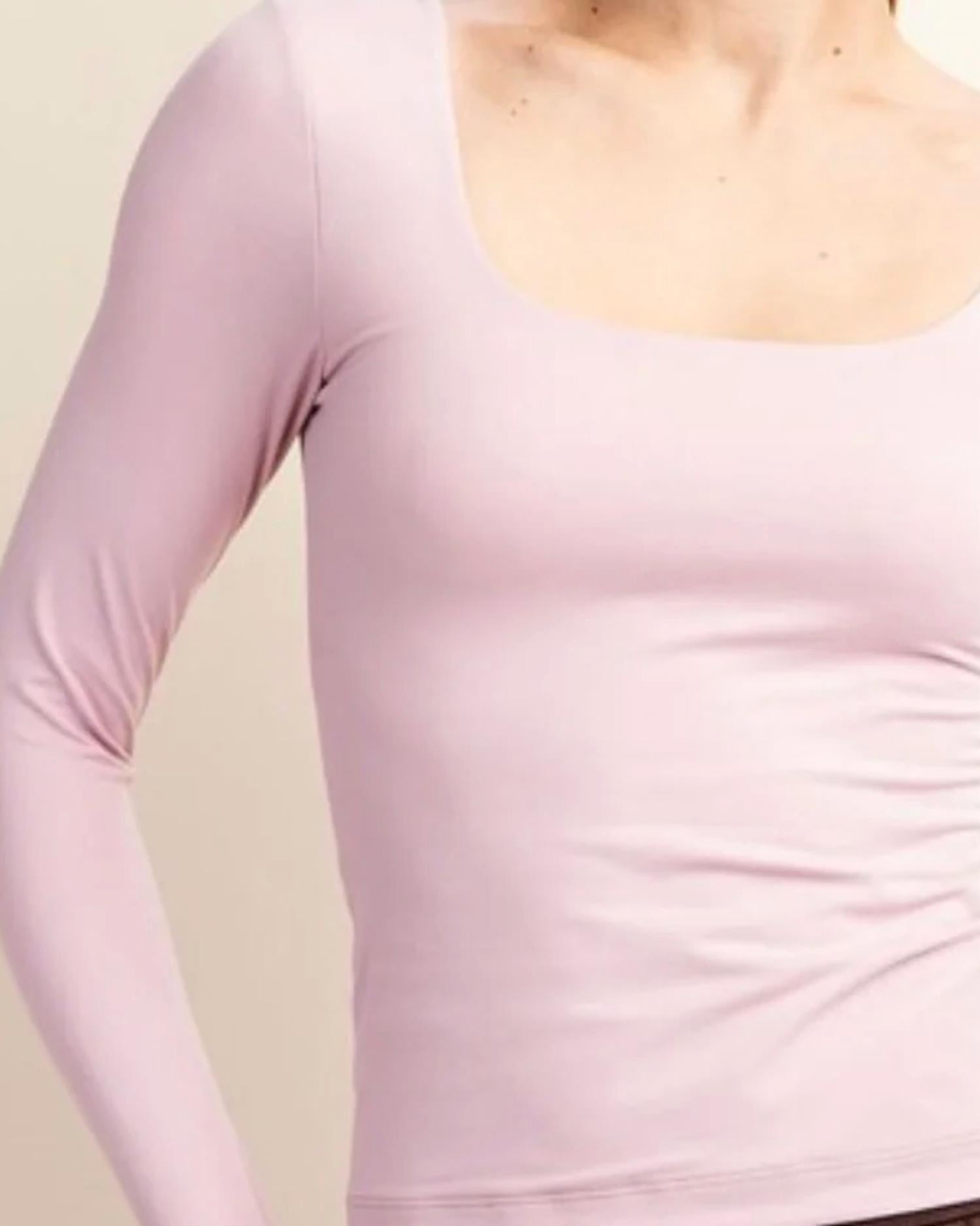 Rae Mode - Basic Square Neck Long Sleeve Tee