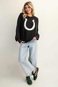 Ee:Some - Horse Crewneck Top