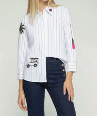 Vilagallo - Safari Embroidered Shirt