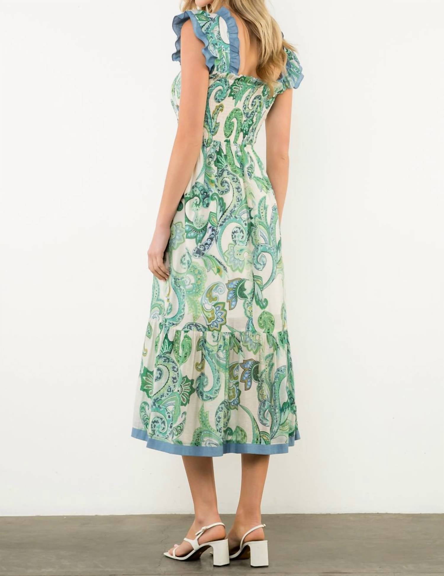 Thml - Parker Paisley Midi Dress
