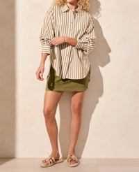 Tribal - Stripe Button-front Shirt