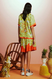 ALEMAIS Sierra Silk Shirt in multi - women's t-shirt - alternate view