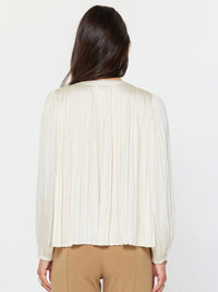 Current Air - Long Sleeve Pleated Blouse