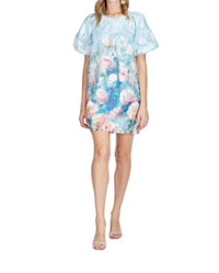 Jade - Pleated Puff Sleeve Dress