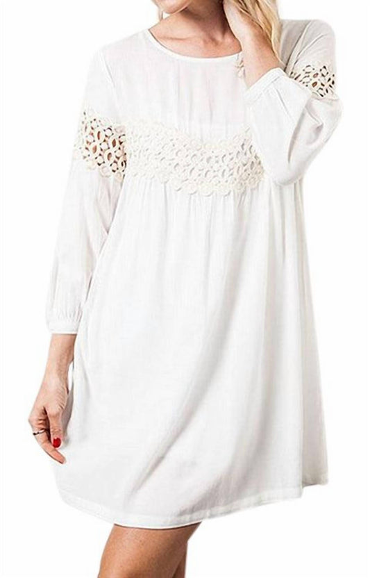 Kori - Peak Of Lace Baby Doll Dress