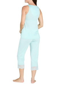Twelve Eighty Eight - Leslie Tank Camisole Cropped Pant Pajama Set