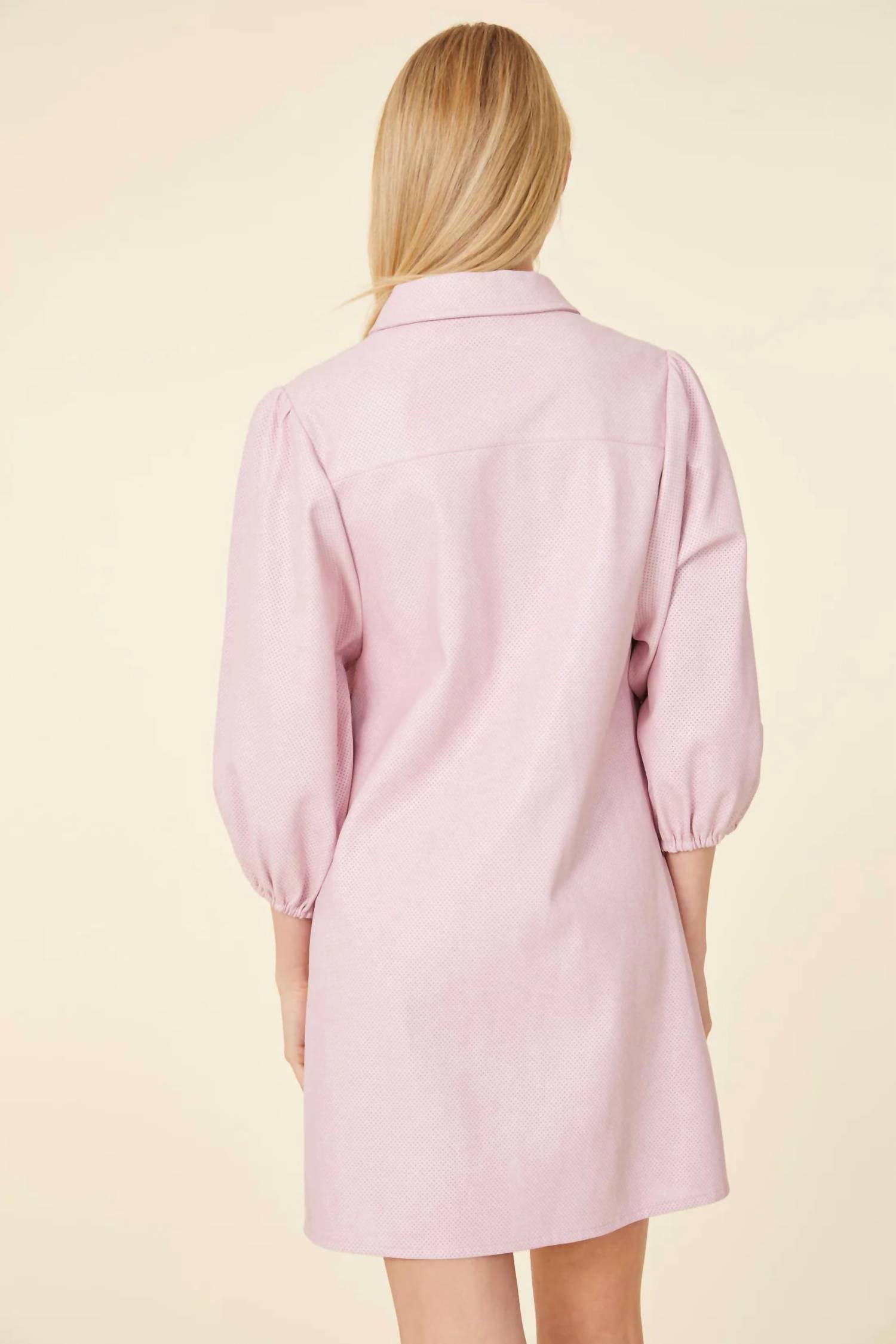 Dolce Cabo - Perforated Vegan Leather Dress